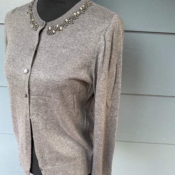 Ann Taylor beaded cardigan - Picture 3 of 8